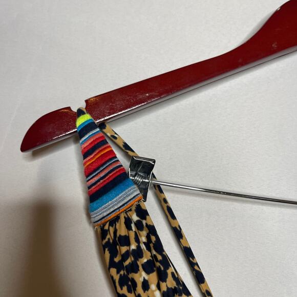 Mara Hoffman leopard front twist one piece swimsuit sz S - Picture 5 of 5